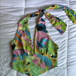 Colorful Halter Top